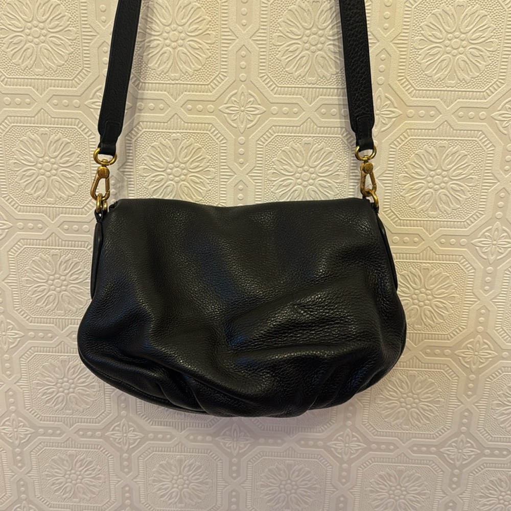 SOLD Marc by Marc Jacobs Natasha Crossbody Black Leather Shoulder Bag with Gold - Picture 11 of 12
